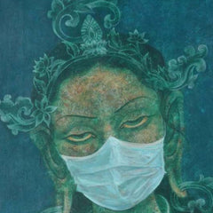 Green Tara with Mask