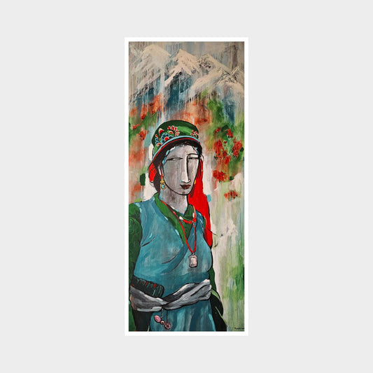 Woman Wearing Alung